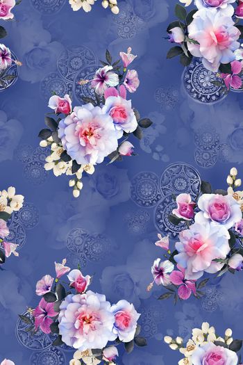 中东印花花型图片