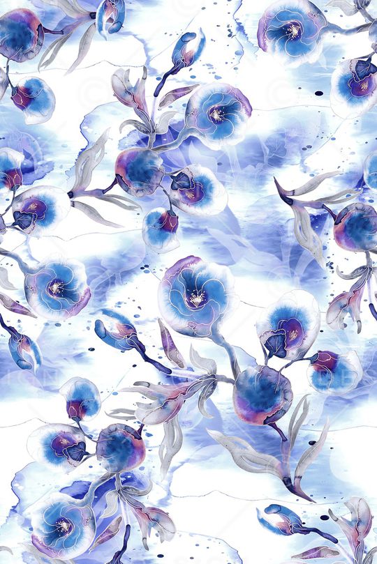 年轻女装印花花型图片