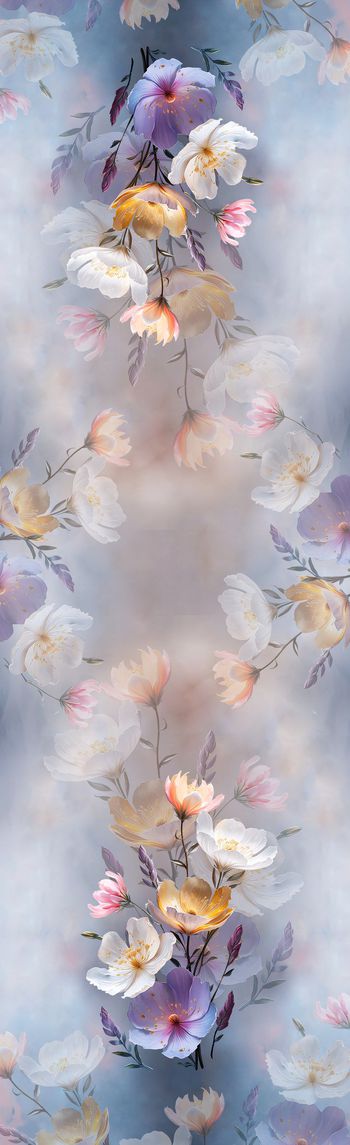 兰花印花花型图片