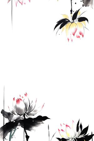 中国风印花花型图片