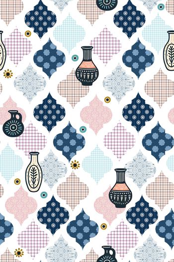 几何印花花型图片