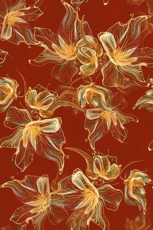 年轻女装印花花型图片
