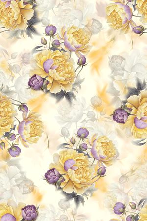 年轻女装印花花型图片