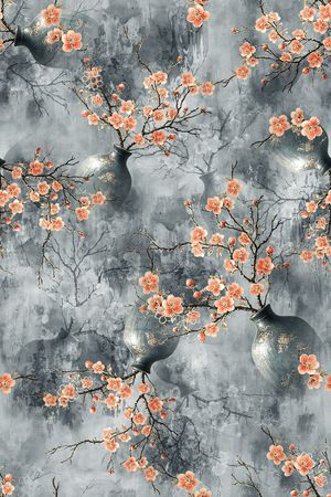 年轻女装印花花型图片