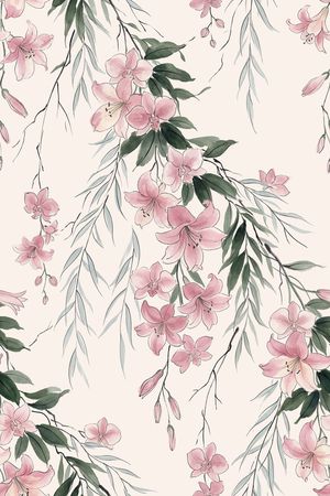 年轻女装印花花型图片