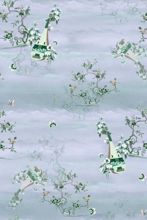 中国风印花花型图片