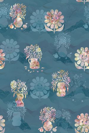 花卉印花花型图片
