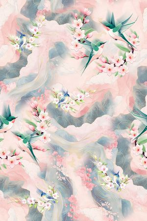 花卉印花花型图片