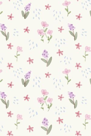 小碎花印花花型图片