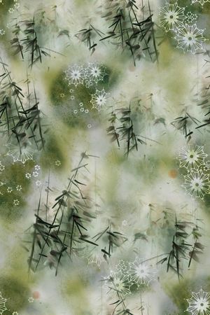 中国风印花花型图片