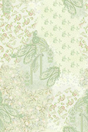 水彩印花花型图片