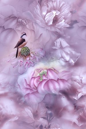 中国风印花花型图片