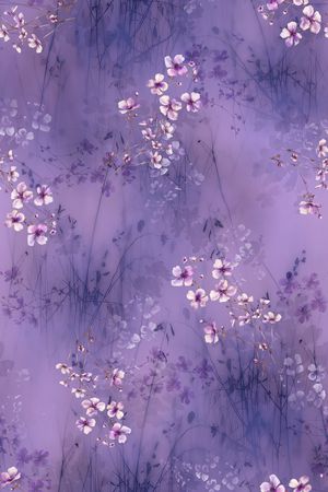 满版散花印花花型图片