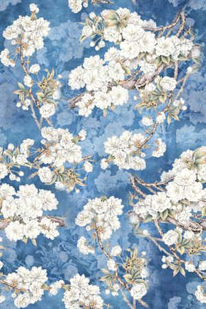 中国风印花花型图片