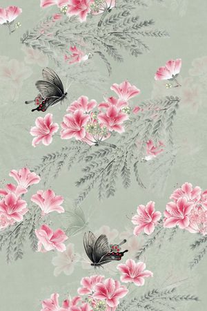 花卉印花花型图片