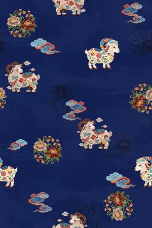 中国风印花花型图片