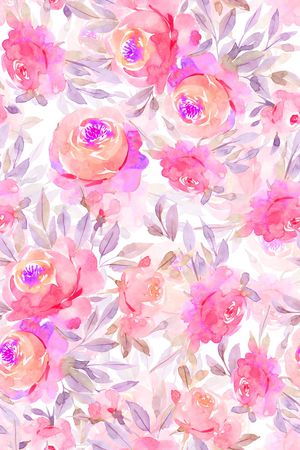 真丝印花花型图片