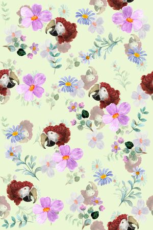 年轻女装印花花型图片