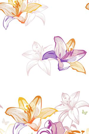 定位花印花花型图片