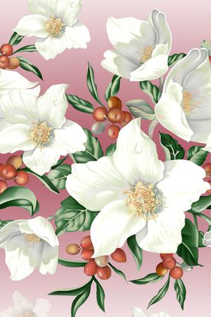 定位花印花花型图片