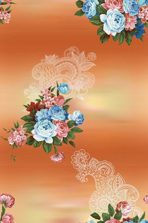 花卉印花花型图片
