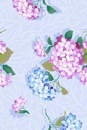 矢量花纹印花花型图片