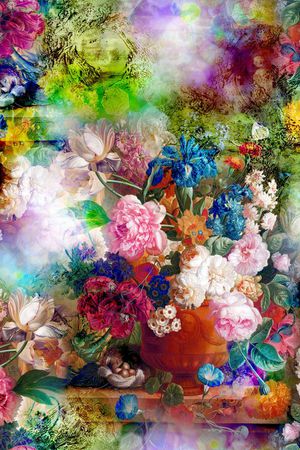 花朵印花花型图片