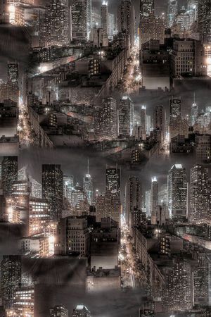 建筑景观印花花型图片