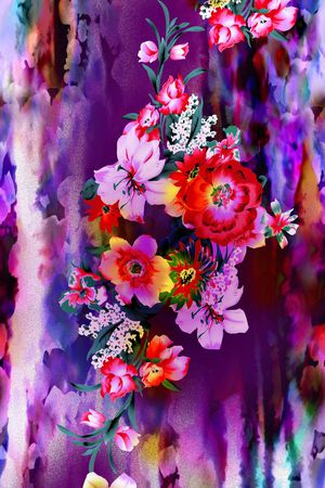 花卉印花花型图片