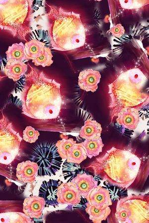 花卉印花花型图片
