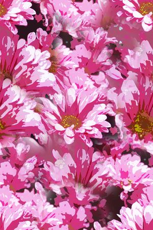 菊花印花花型图片