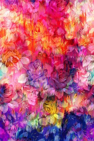 小碎花印花花型图片