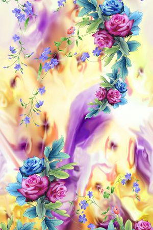 花卉印花花型图片