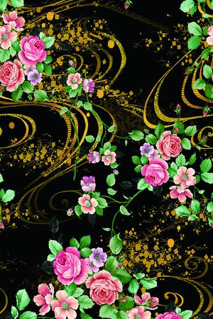 花卉印花花型图片