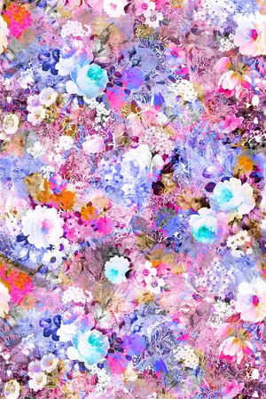 白色印花花型图片