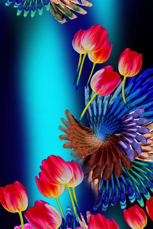 花卉印花花型图片