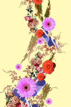 云彩印花花型图片