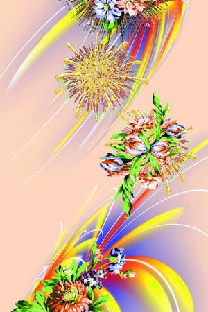 花朵印花花型图片