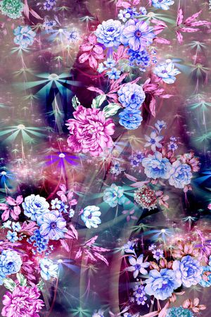 花卉印花花型图片