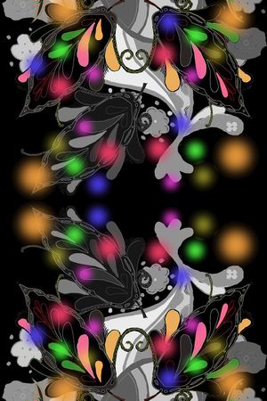 冬季印花花型图片