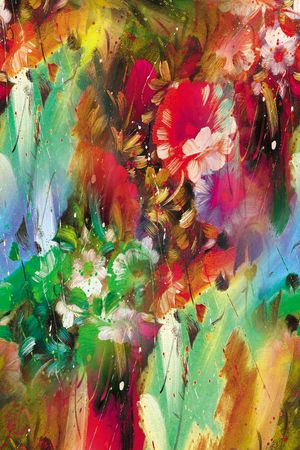 油画印花花型图片