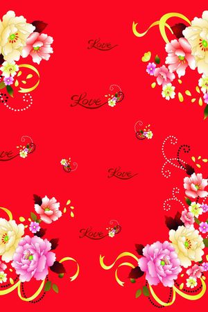 卡通印花花型图片