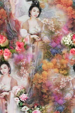 古典印花花型图片