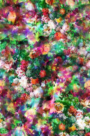 花卉印花花型图片