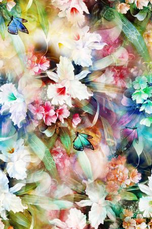 花卉印花花型图片