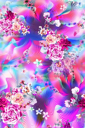 花卉印花花型图片