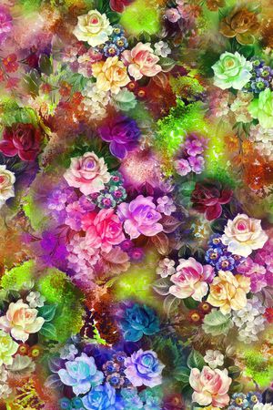 服装 数码 小花 层次 立体 花朵 花卉印花花型图片
