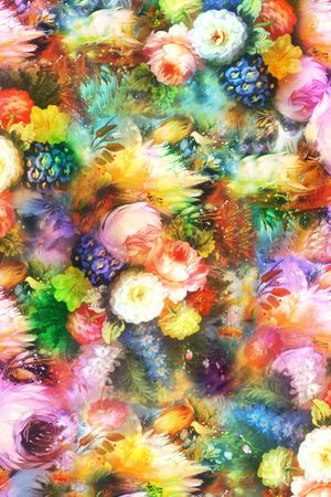 服装 花卉 花朵 鲜花 梦幻印花花型图片