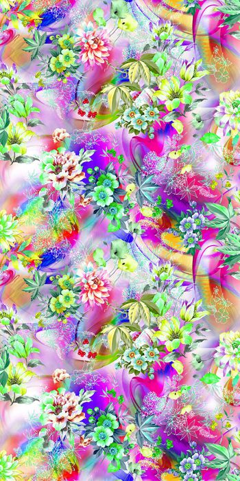249480-数码炫彩底纹手绘水彩大花线条花流行