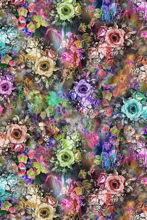 数码 流行 炫彩 底纹 时尚 花朵 线条 花  花卉印花花型图片